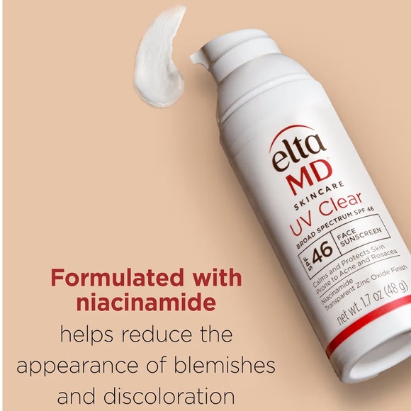 EltaMD UV Clear Face Sunscreen SPF 46, Oil-Free Sunscreen with Zinc Oxide - Picture 3 of 6